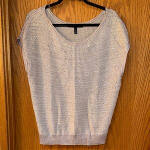 White House Black Market Knit Sequin Sweater